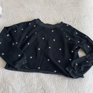 Wildfox starry cropped sweatshirt!